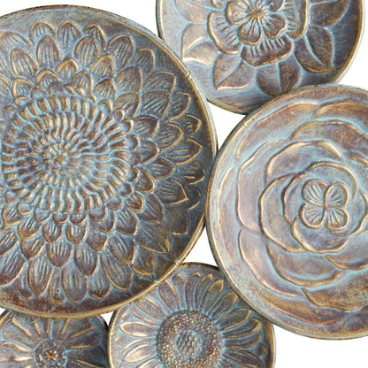Metal Floral Wall Decor, 50 Inch