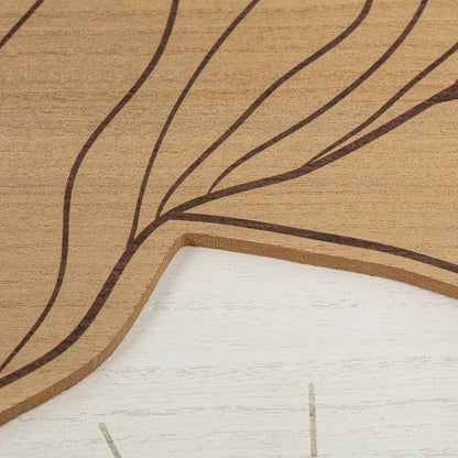 Mountain And Sun Wood Wall Art, 20 Inch